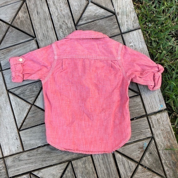 BabyGap Button Down Shirt Size 2 - Picture 2 of 4
